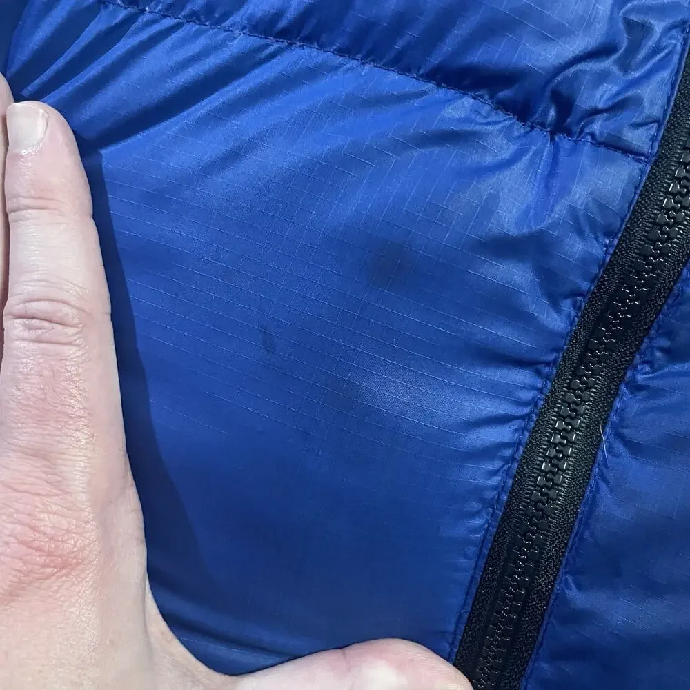 VTG 1998 The North Face Nuptse 700 Down Puffer Jacket‎ Blue Black Men's Large